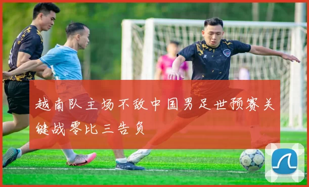 越南队主场不敌中国男足世预赛关键战零比三告负